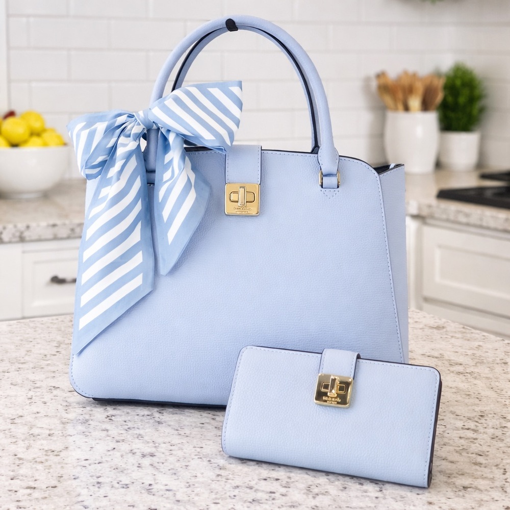 ☀️Kate Spade Phoebe Large Satchel & Matching Wallet - North Star - NWT
